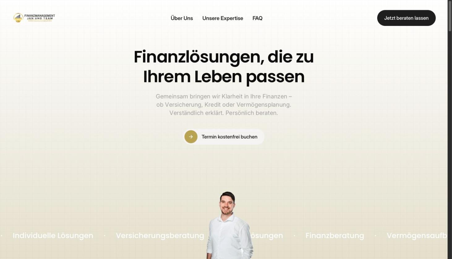 Startseite von Finanzberatung Abeska