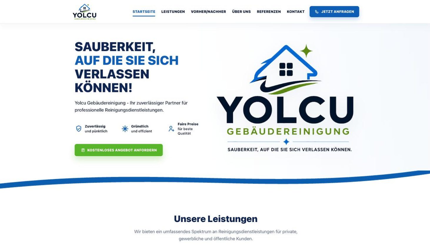 Startseite von Yolcu Gebäudereinigung